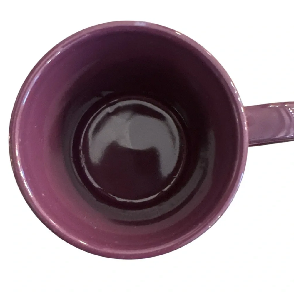 Penzeys Purple ‘Heal The World Cook Dinner Tonight’ Coffee Mug VTG
